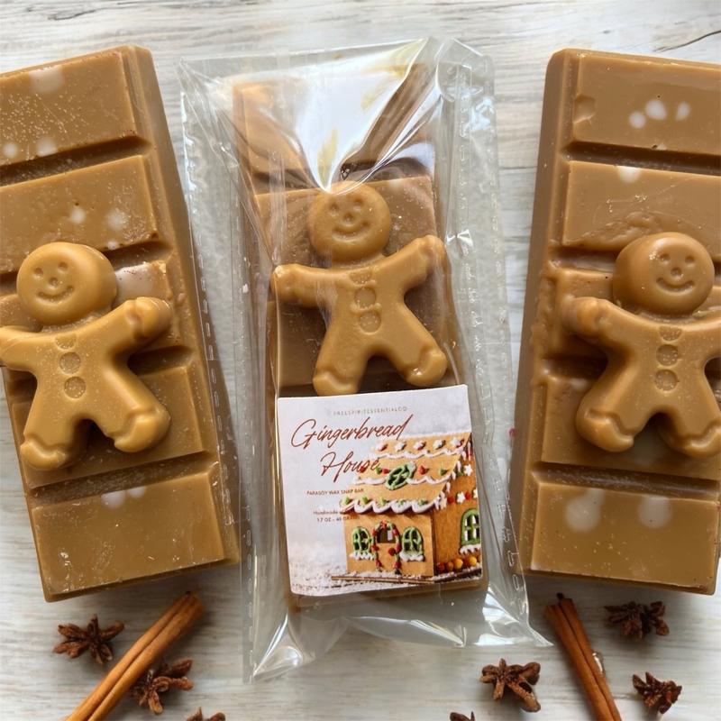 Gingerbread House Wax Melts - Holiday Christmas Wax Melts - Wax Warmer - Gifts for Her - Candle Gift - Stocking Stuffer - Festive Home Decor