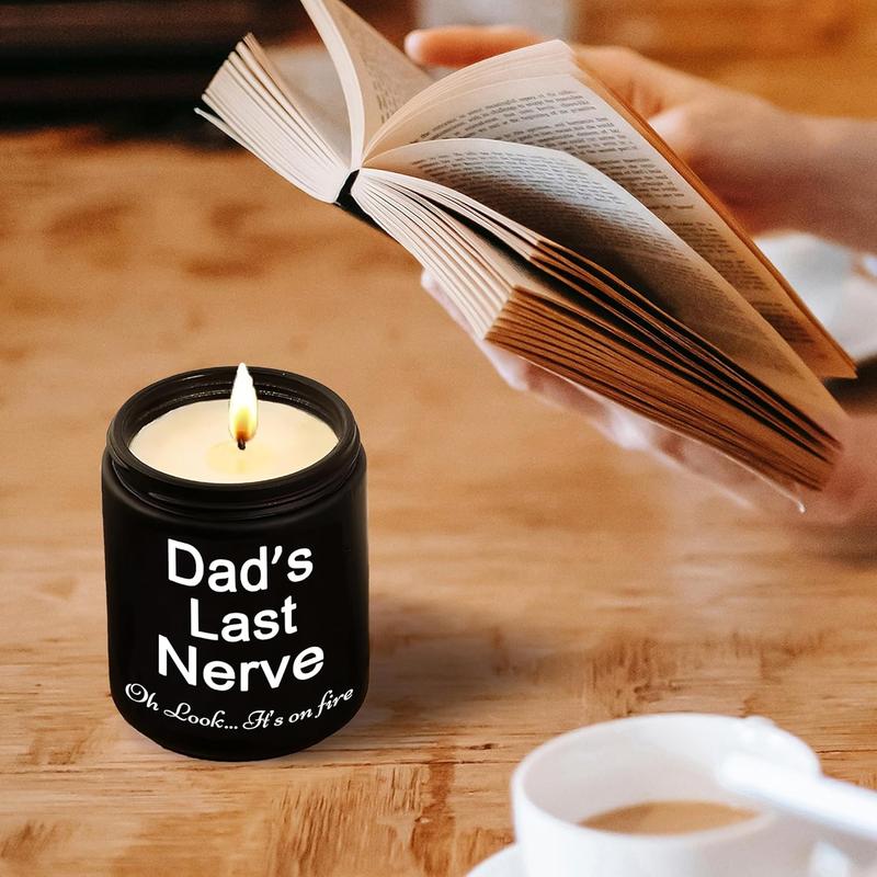 Gifts for Dad from Daughter Son Funny Cool Fathers Day Christmas Birthday Gift for Dad  Sandalwood Scented Soy Candles Dads Last  Candle