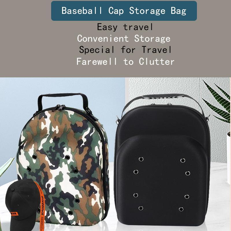 Large Capacity Hat Storage Bag, 1 Count Dustproof Ball Caps Storage Bag with Adjustable Shoulder Strap, Anti-pressure Cap Storage Organizer for Home & Travel