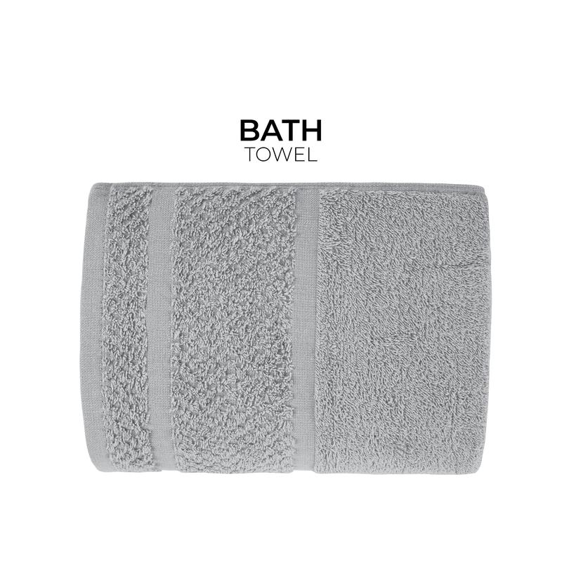 10 Piece Towel Set with Upgraded Softness & Durability, Grey