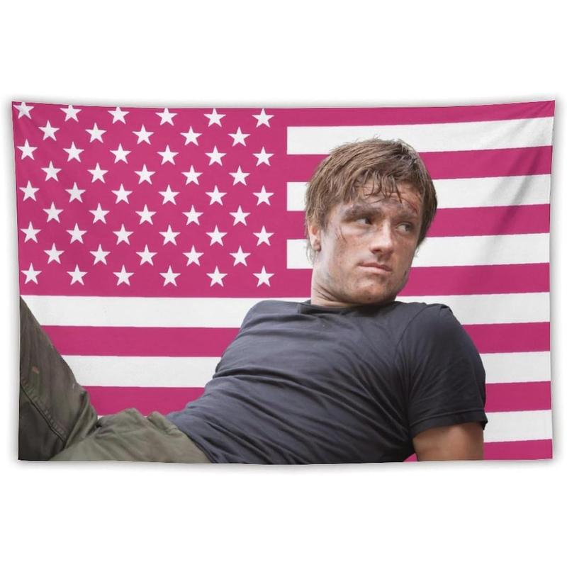 Josh Actor hutcherson Tapestry Wall Hanging Flag Art Aesthetic Poster Dorm Tapestries For Bedroom Party Home Living Room Decor 30