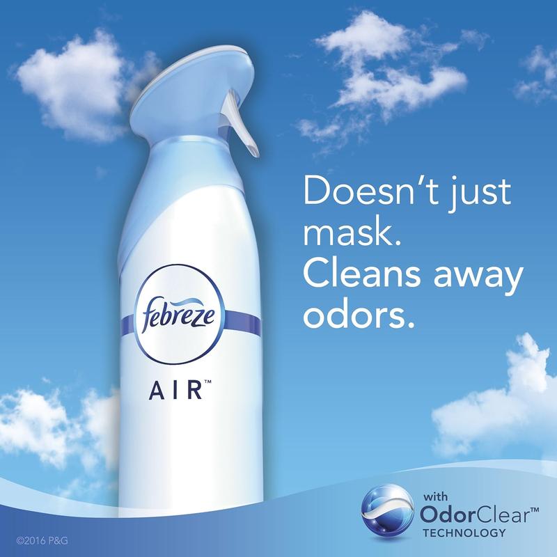 Febreze Air Mist Air Freshener Spray - Odor-Fighting Room Spray - Heavy Duty Crisp Clean Scent - 8.8oz