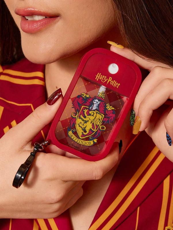 HARRY POTTER College Badge And Argyle Shape Patterned Portable Transparent Spray Bottle, For Christmas Gift