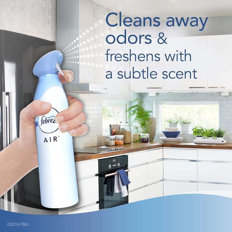 Febreze Air Mist Air Freshener Spray - Odor-Fighting Room Spray - Heavy Duty Crisp Clean Scent - 8.8oz