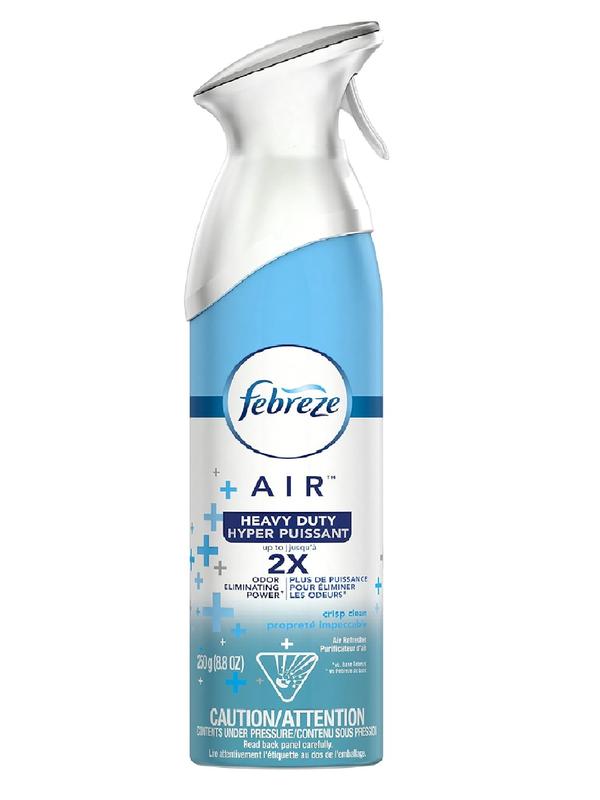 Febreze Air Mist Air Freshener Spray - Odor-Fighting Room Spray - Heavy Duty Crisp Clean Scent - 8.8oz