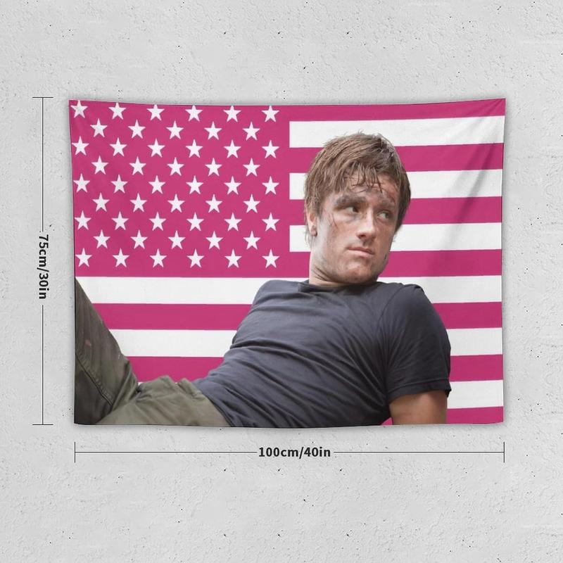 Josh Actor hutcherson Tapestry Wall Hanging Flag Art Aesthetic Poster Dorm Tapestries For Bedroom Party Home Living Room Decor 30