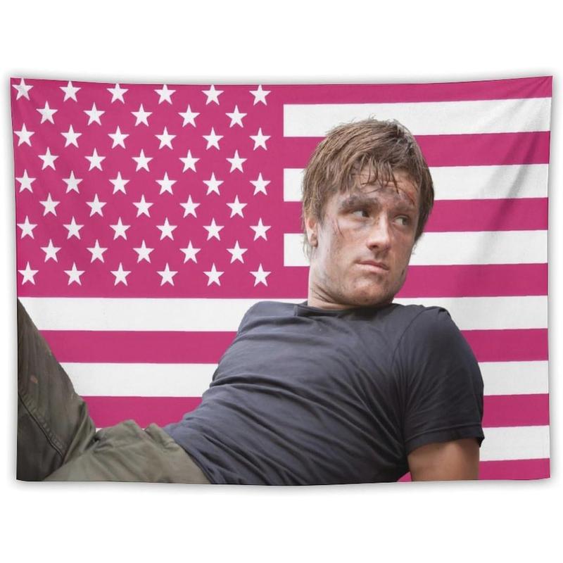 Josh Actor hutcherson Tapestry Wall Hanging Flag Art Aesthetic Poster Dorm Tapestries For Bedroom Party Home Living Room Decor 30