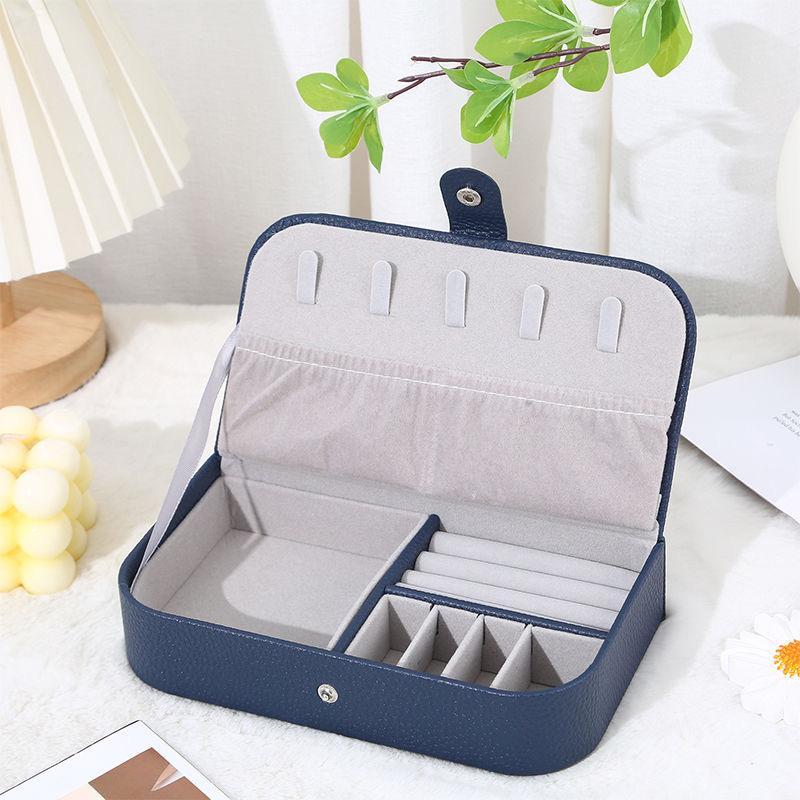 Jewelry Storage Box, 1 Count Large Capacity Travel Portable Jewelry Organizer, Jewelry Display Box for Earrings, Rings, Bracelets, Home Organizer