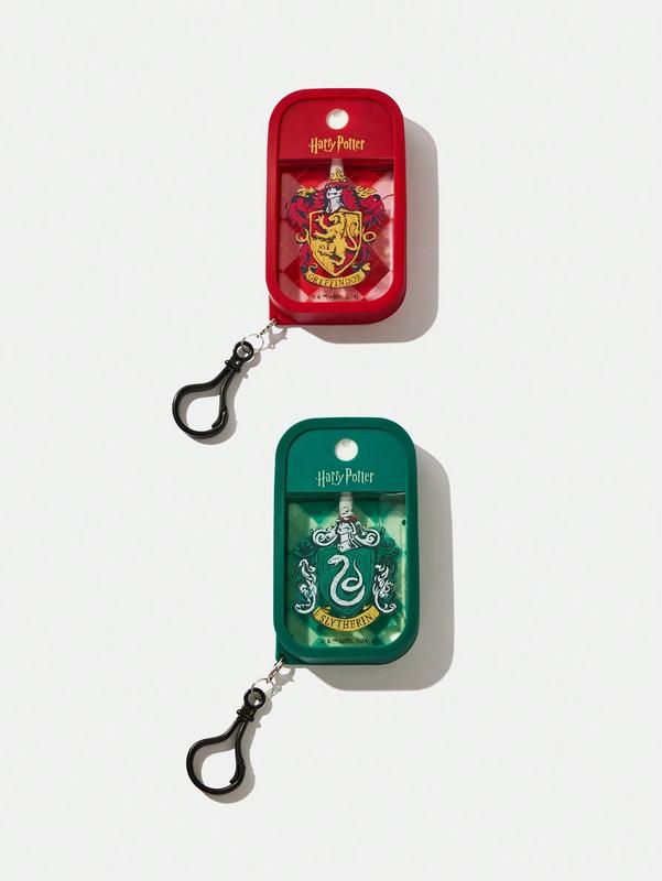 HARRY POTTER College Badge And Argyle Shape Patterned Portable Transparent Spray Bottle, For Christmas Gift