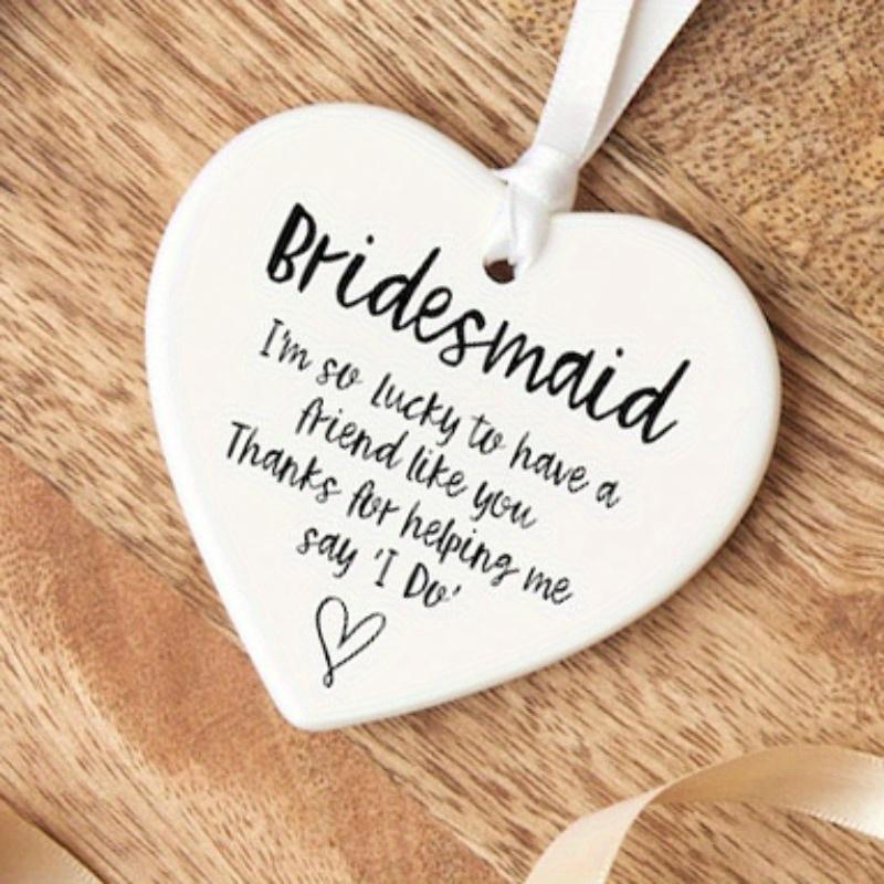 5pcs  set Bridesmaid Keepsake, Thank You Bridesmaid Gift, Bridesmaid Gifts, Bridesmaid Ornament, Gift for Bridesmaid, Thanks for Being My Bridesmaid Mermaid christmas 2024 ornament christmas gift ideas