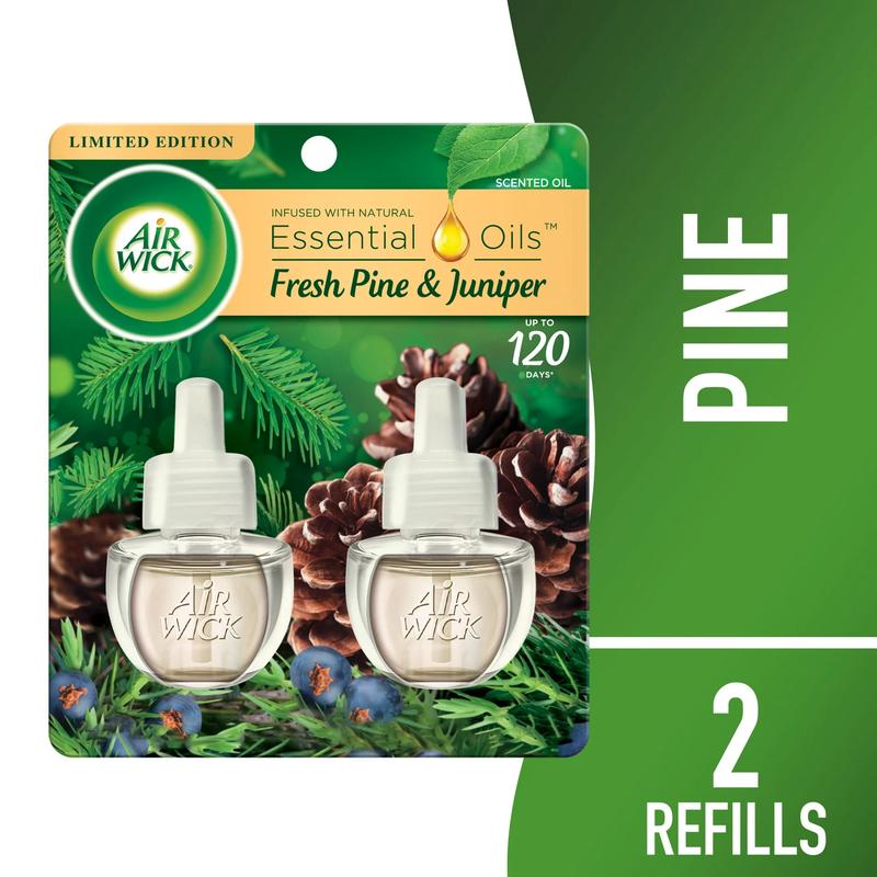 Air Wick Woodland Pine Scented Oil Refill, Pack of 2, Air Freshener