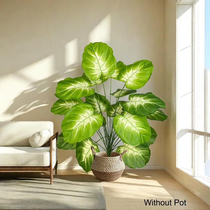 Artificial Monstera Plant, 1 Count Faux Plant without Pot, Fake Plant Decoration, Decorative Plant for Home Office Decor, Home Decor