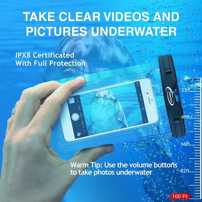 Airuntech waterproof pouch, waterproof case with lanyard protector for iPhone 16 15 14 13 12 11 pro Max, waterproof cellphone bag beach cruise ship vacation accessories