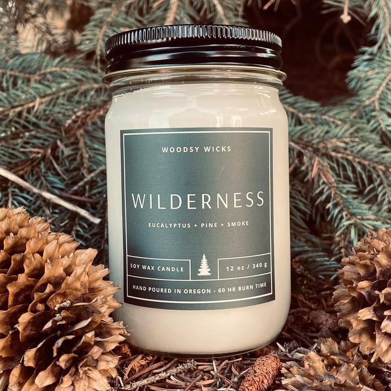 Wanderlust Candles - 100% Soy Wax Non-toxic - 12oz Wood Wick candle