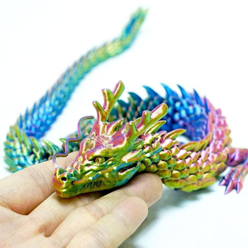 Cruel Summer 3D Printed Dragon Design Figurine for Room Decor, Creative Collectible Toy, Desktop Ornament for Home Living Room Bedroom Bookshelf Office Decor, Boyfriend Gifts