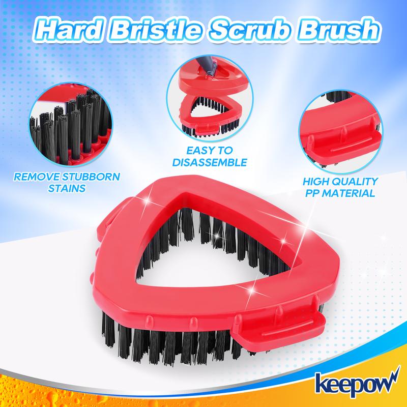 KEEPOW Scrubber Mop Head for 1 Tank System Compatible with EasyWring RinseClean Microfiber Spin Mop & Bucket Floor Cleaning System