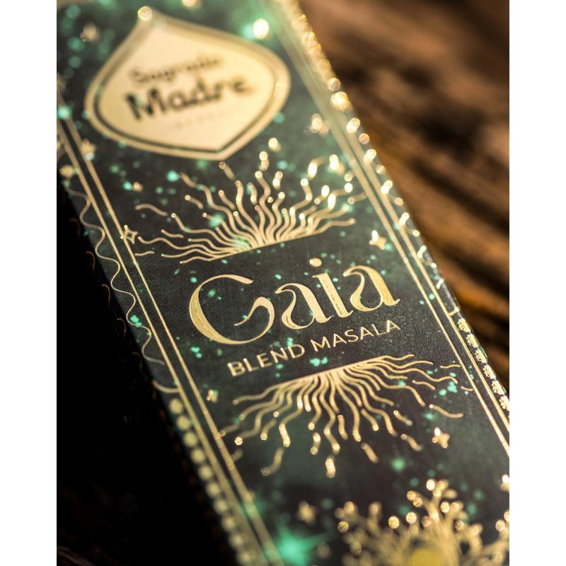 Green Sparkle Gaia Incense Sticks Fragrance Gift Eucalyptus Mother Nature Aroma Fragrance Gift