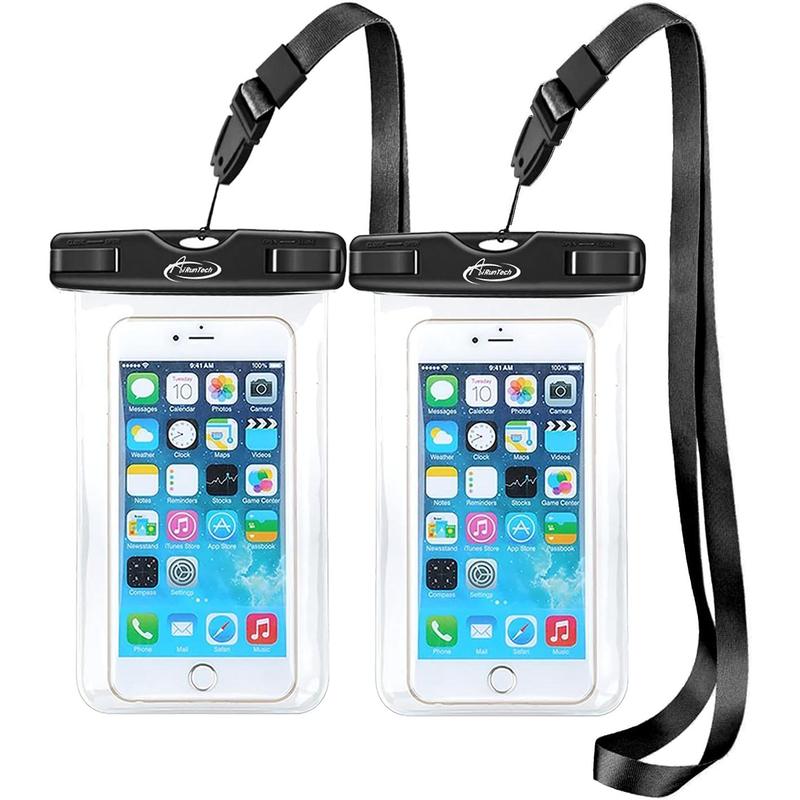 Airuntech waterproof pouch, waterproof case with lanyard protector for iPhone 16 15 14 13 12 11 pro Max, waterproof cellphone bag beach cruise ship vacation accessories