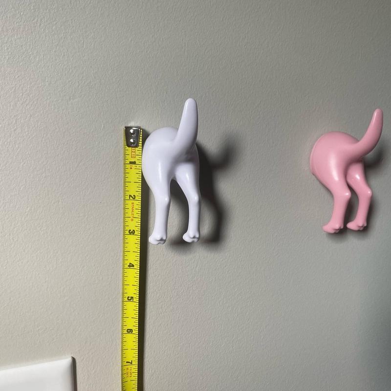 LizlyDesign Puppy Dog Tail Wall Hook for Dog Leashes, Harnesses and Collars - Decorative Organizer for Pet Accessories