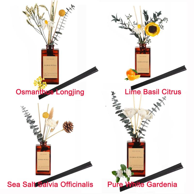 2 Pack Reed Diffuser Sets 3.38fl.oz Scent Fragrance Essential Oil Room Diffusers for Christmas Gift Home Decor