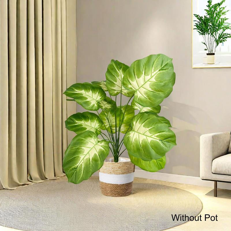 Artificial Monstera Plant, 1 Count Faux Plant without Pot, Fake Plant Decoration, Decorative Plant for Home Office Decor, Home Decor