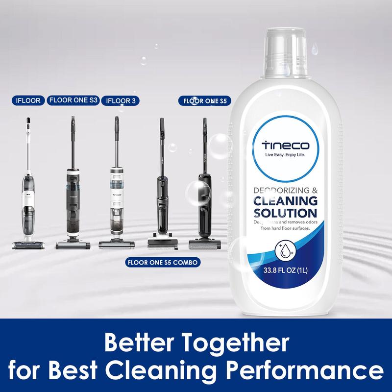 TINECO FLOOR ONE S5 S3 IFLOOR3 IFLOOR2 IFLOOR SERIES MULTI-SURFACE CLEANING SOLUTION: 33.8 FL OZ (1L) Household steammop steamercleaning Cleaner