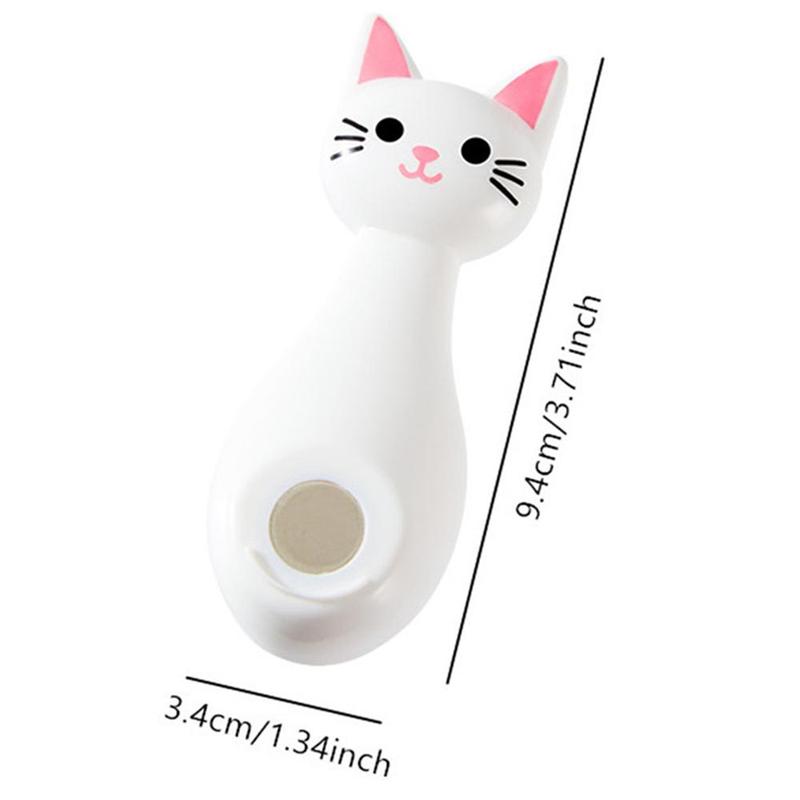 Cartoon Cat Design Magnetic Remote Control Holder, Wall Mounted Remote Control Storage Hook, Cute Storage Organizer for Home Living Room Bedroom