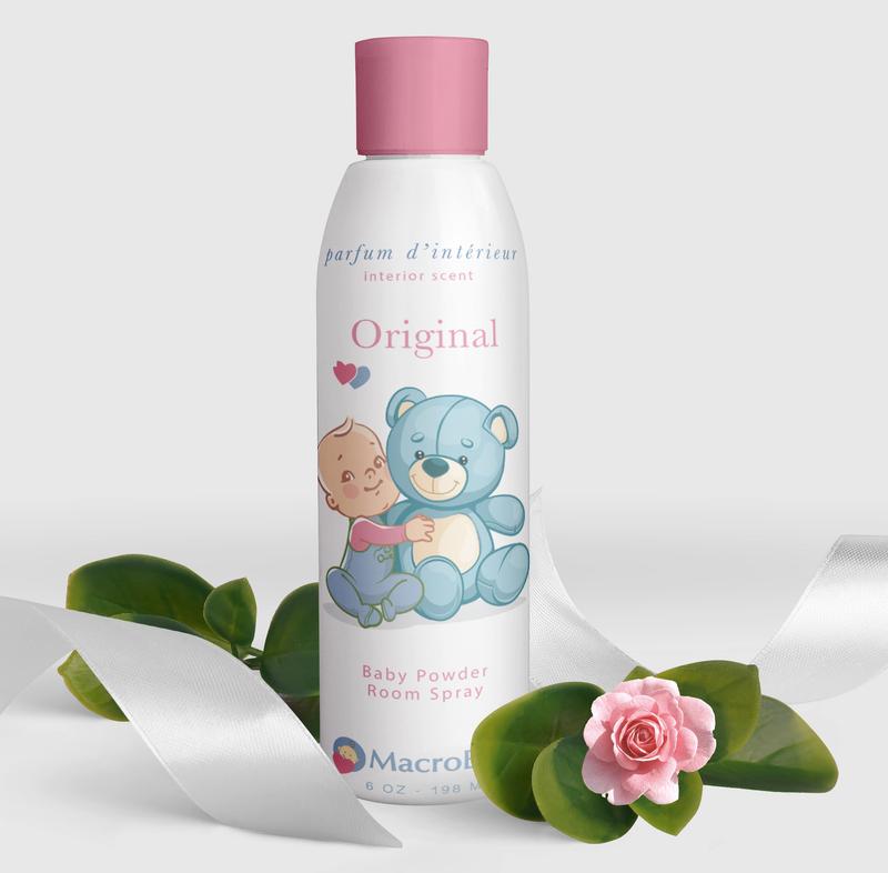 Macrobaby Baby Room Powder Spray, The Original Macrobaby Store Smell, Air Freshner 6 oz (198 ml) Aroma Scent