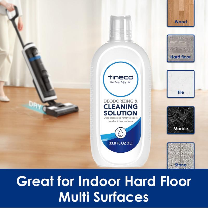 TINECO FLOOR ONE S5 S3 IFLOOR3 IFLOOR2 IFLOOR SERIES MULTI-SURFACE CLEANING SOLUTION: 33.8 FL OZ (1L) Household steammop steamercleaning Cleaner