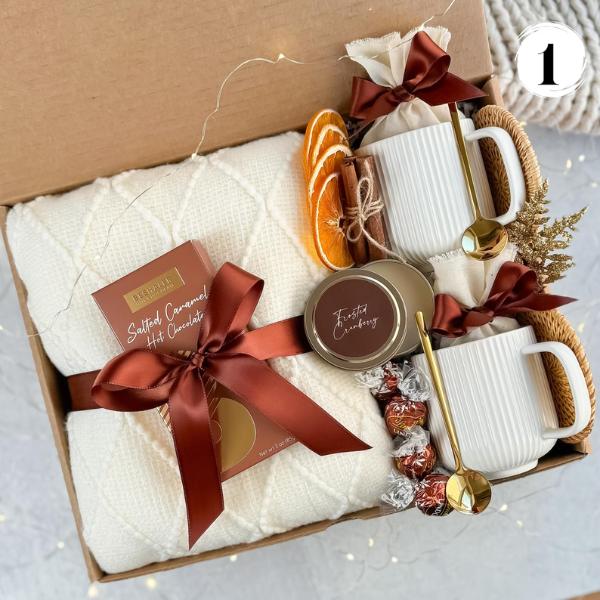 Christmas Gift Box for Couples | Unique Holiday Gift Set | Personalized Christmas Gift for Friends | Husband and Wife Christmas Gift | Thoughtful Festive Present