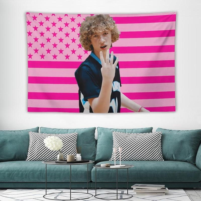 Nelson Celebrity and Decorations Stuff American Pink Flags Wall Funny Tapestry Hanging Neumann Merch for Dorm Bedroom Decorative Aesthetic Tapestries 40