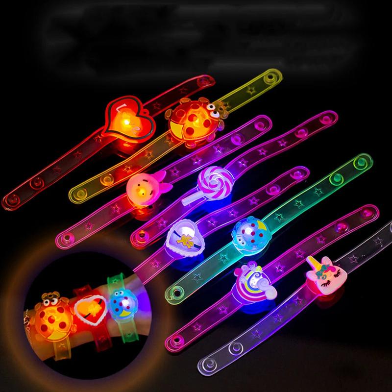 12 24 Pcs LED Luminous Fun Watch for Kids Birthday Party Baby Shower Gift Pinata Filler Halloween Carnival Christmas Gift Reward