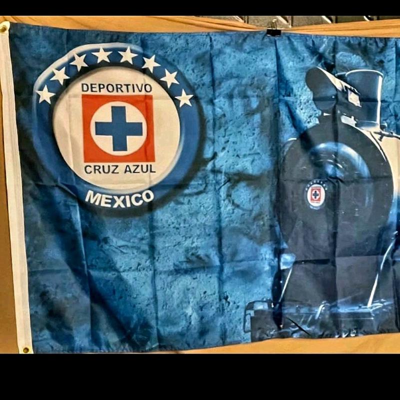 Cruz Azul Soccer Flag - 3x5 ft Banner for Indoor and Outdoor Decoration