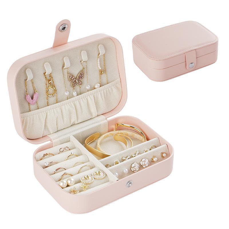 Jewelry Storage Box, 1 Count Portable Jewelry Organizer, Durable Jewelry Storage Box for Earrings Necklace Ring, Travel Jewelry Organizer