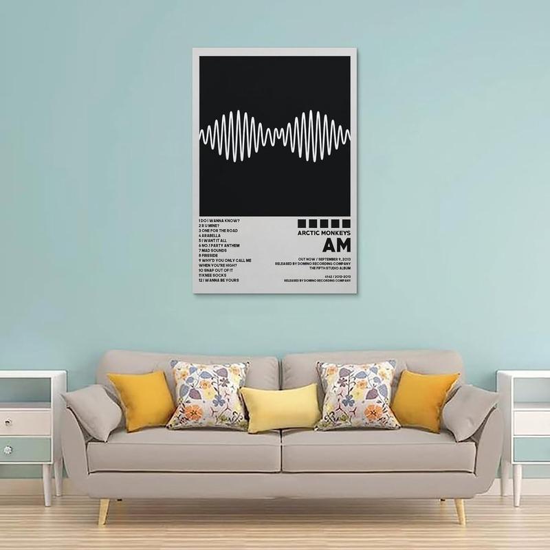 Arctic Monkeys-AM Poster, Hit Classic Music Album Cover Posters Aesthetic Canvas Wall Art for Bedroom Decor