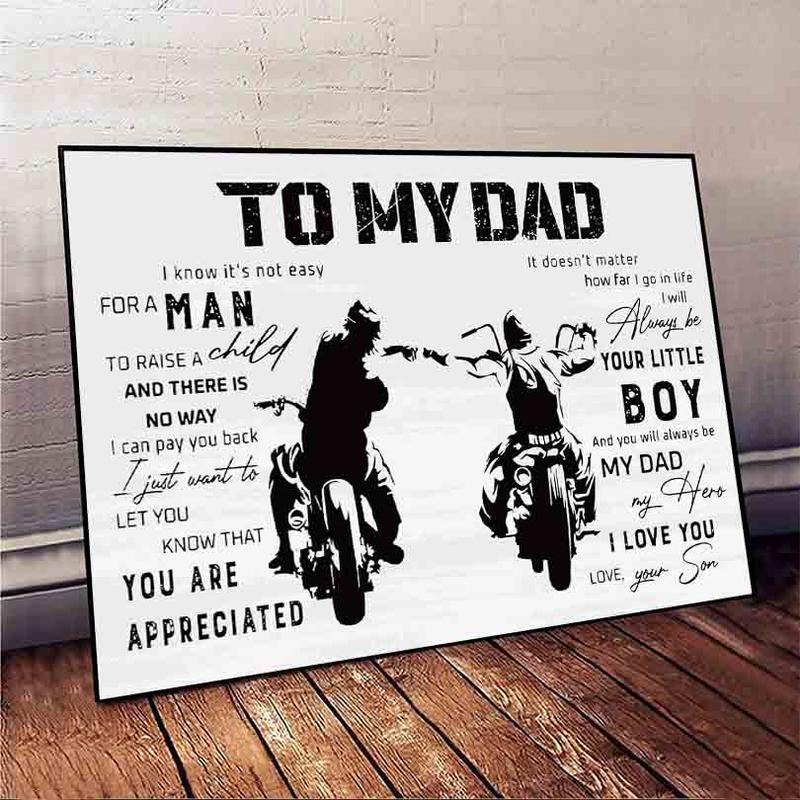 to My Dad Gift from Son Father'day Gift Poster