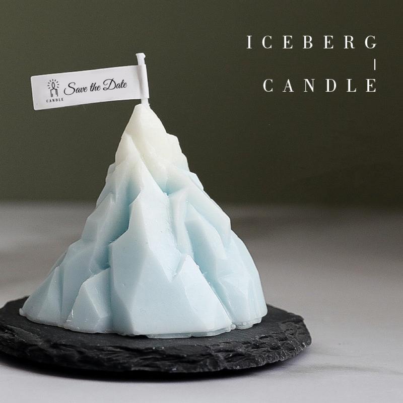 Iceberg Designed Candle for Home Decor and Ornaments, Freshener. candle obsessed Decorative Gift Fragrance Aroma Decoration Scent Scented