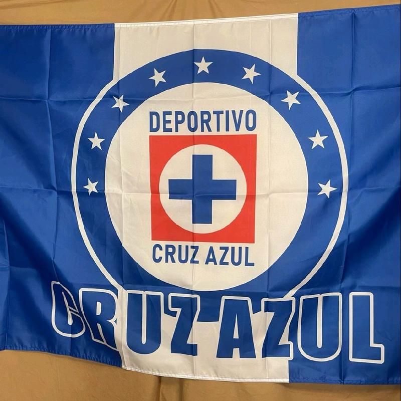 Cruz Azul Soccer Flag - 3x5 ft Banner for Indoor and Outdoor Decoration