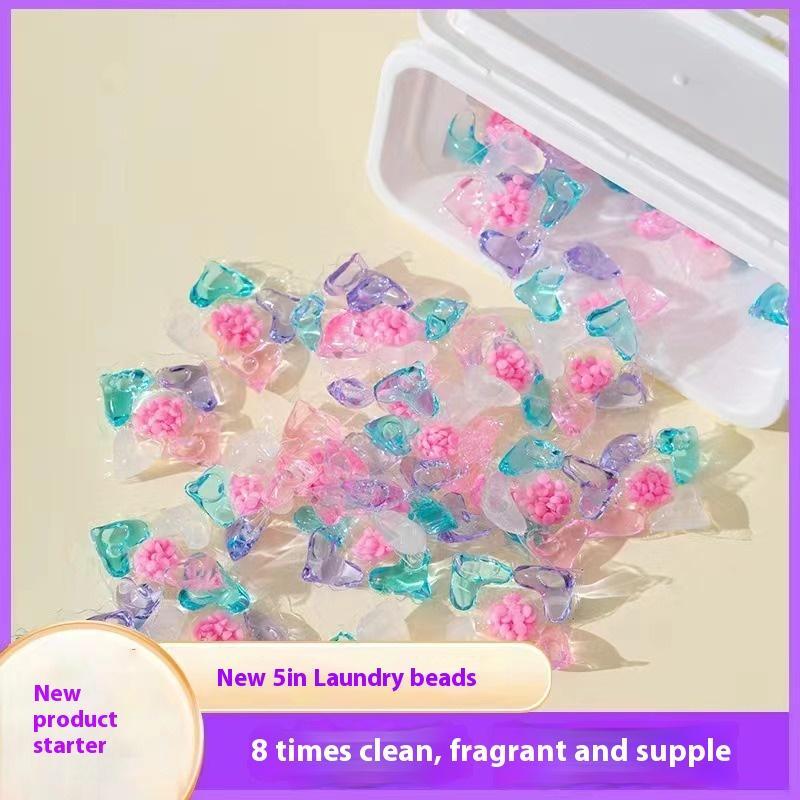 Random Laundry Beads, 1 Box 2 Boxes Cleaning Laundry Detergent Pods, Fragrance Beads, Household Cleaning Supplies for Home and Travel