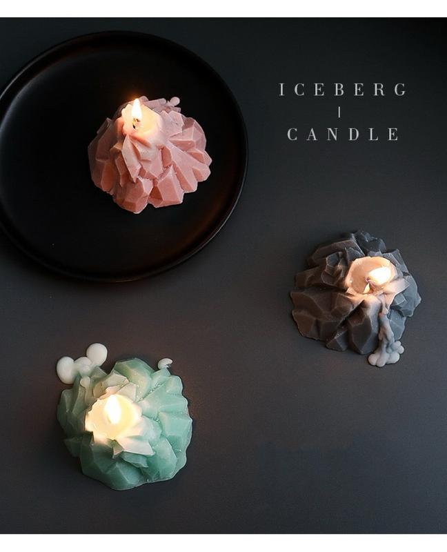 Iceberg Designed Candle for Home Decor and Ornaments, Freshener. candle obsessed Decorative Gift Fragrance Aroma Decoration Scent Scented