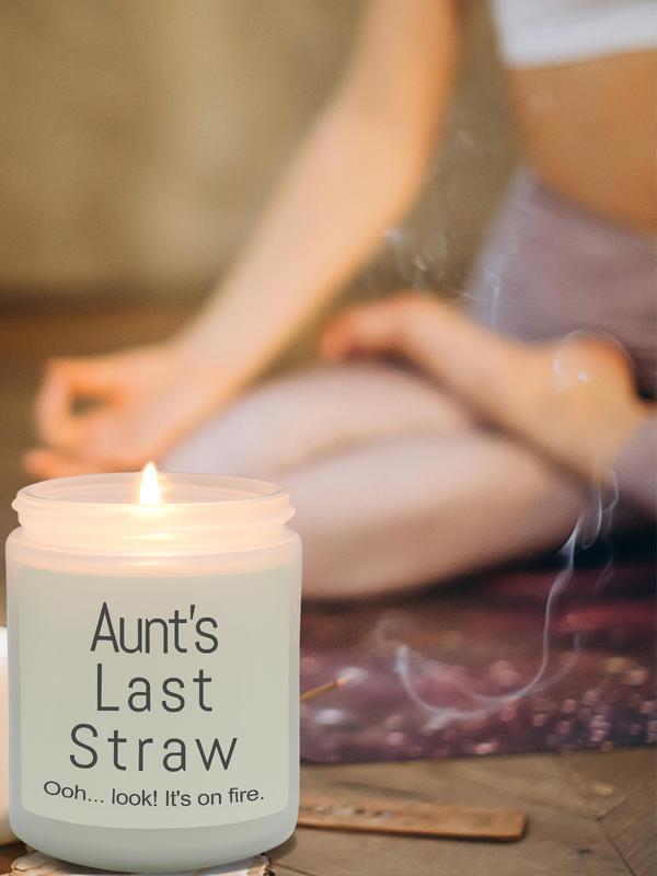 Aunt Gifts from Niece, Lavender Scented Candle, Present for Aunt Birthday Christmas Wedding and Mother's Day party gift