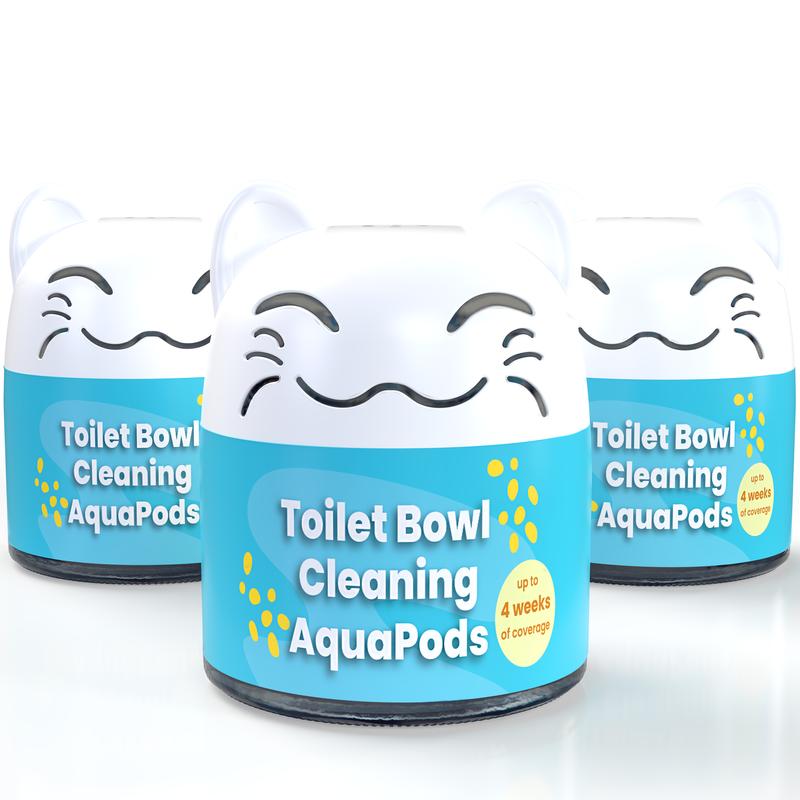 Simple Life Toilet Cleaning Aquapods | Long-Lasting Automatic Toilet Cleaner Tablets in Bottle | Septic Safe Toilet Tank Tablet Drop Ins | Clean and Prevent Stain Build Up