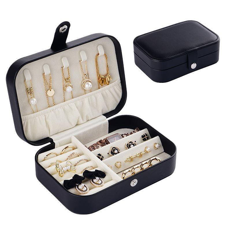 Jewelry Storage Box, 1 Count Portable Jewelry Organizer, Durable Jewelry Storage Box for Earrings Necklace Ring, Travel Jewelry Organizer