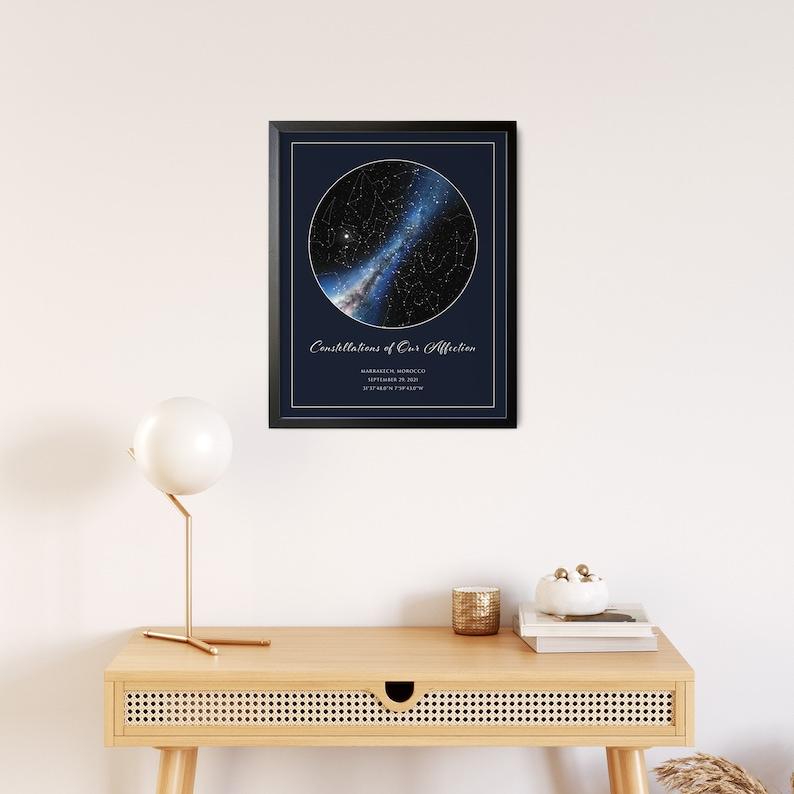 Night We Met, Custom Star Map Poster for Anniversaries, Personalized Constellation Print for Boyfriend