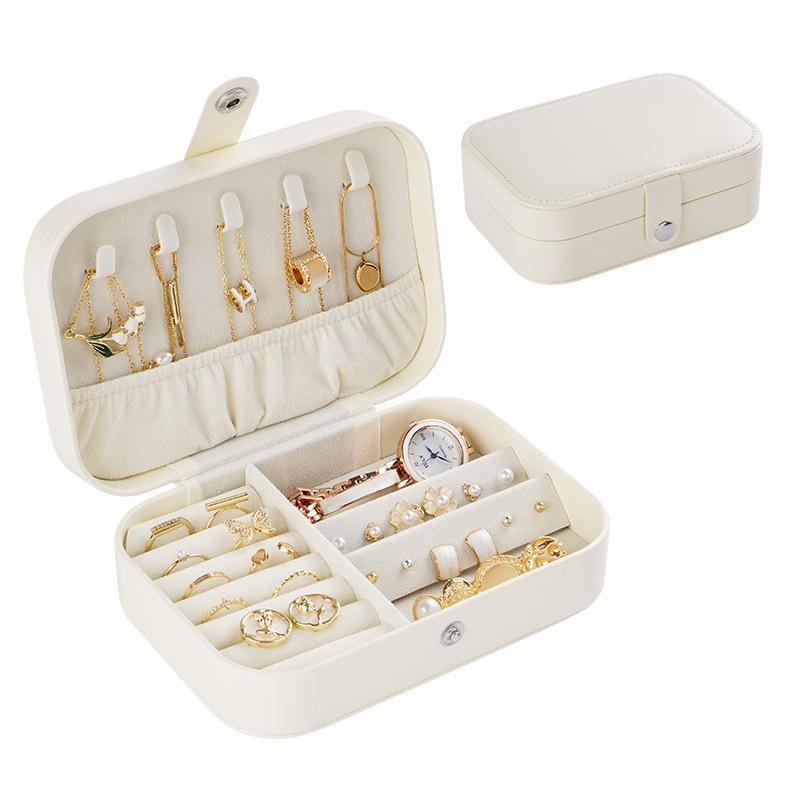 Jewelry Storage Box, 1 Count Portable Jewelry Organizer, Durable Jewelry Storage Box for Earrings Necklace Ring, Travel Jewelry Organizer