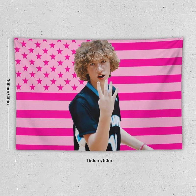 Nelson Celebrity and Decorations Stuff American Pink Flags Wall Funny Tapestry Hanging Neumann Merch for Dorm Bedroom Decorative Aesthetic Tapestries 40