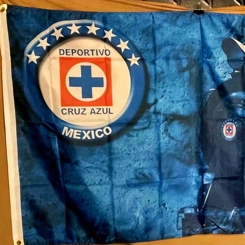 Cruz Azul Soccer Flag - 3x5 ft Banner for Indoor and Outdoor Decoration