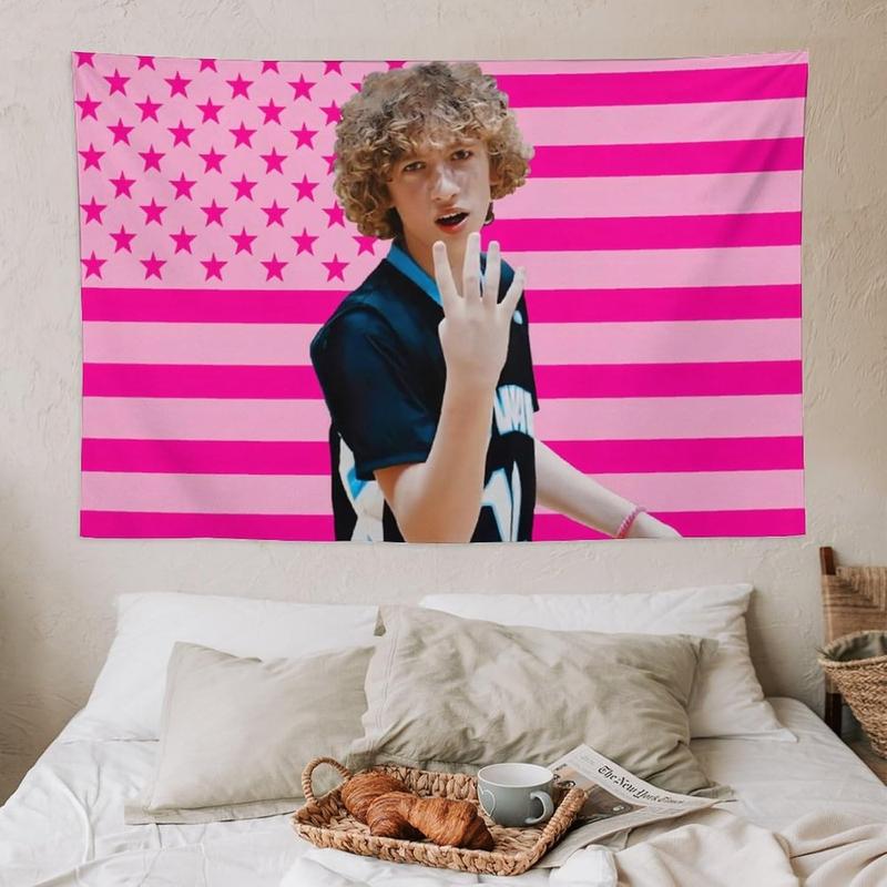 Nelson Celebrity and Decorations Stuff American Pink Flags Wall Funny Tapestry Hanging Neumann Merch for Dorm Bedroom Decorative Aesthetic Tapestries 40