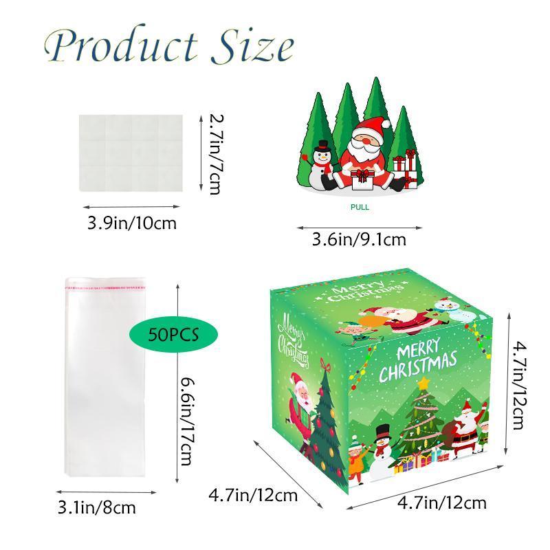 Christmas Themed Money Box, 1 Set Creative Christmas Decorations Surprise Box Gifts for Cash, Gift Supplies for Festive Party, Party Favors