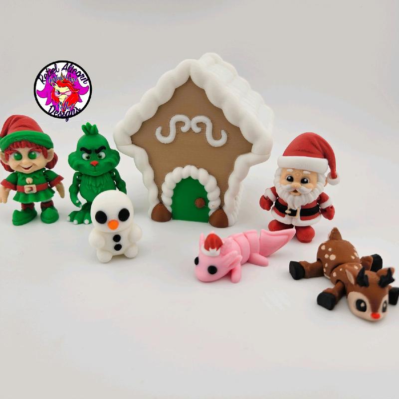 3D Printed Christmas Mini Pack Figurines